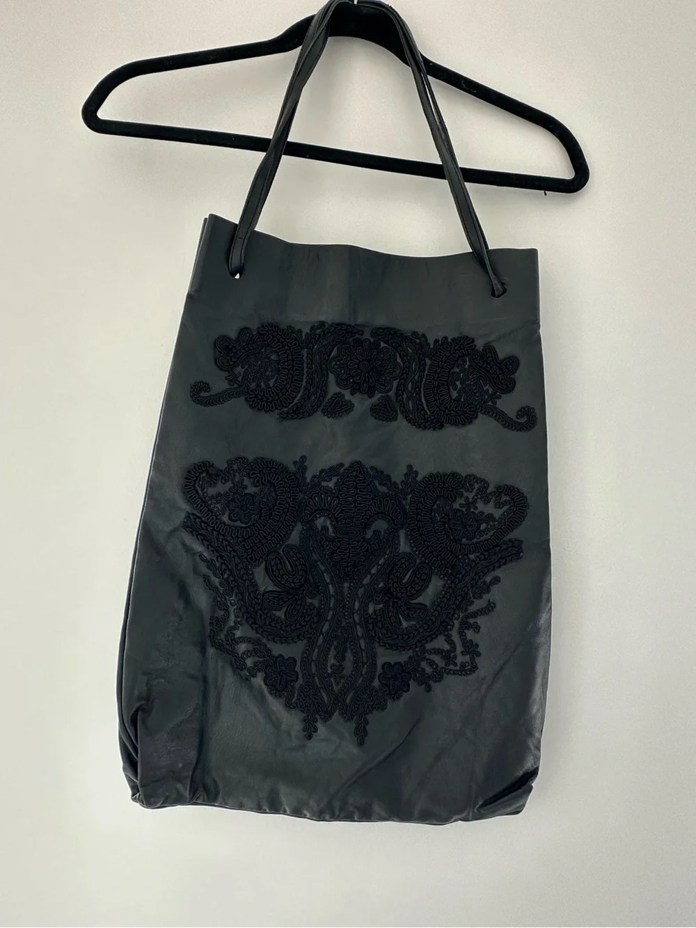 Black Vera Wang Designer Tote Bag